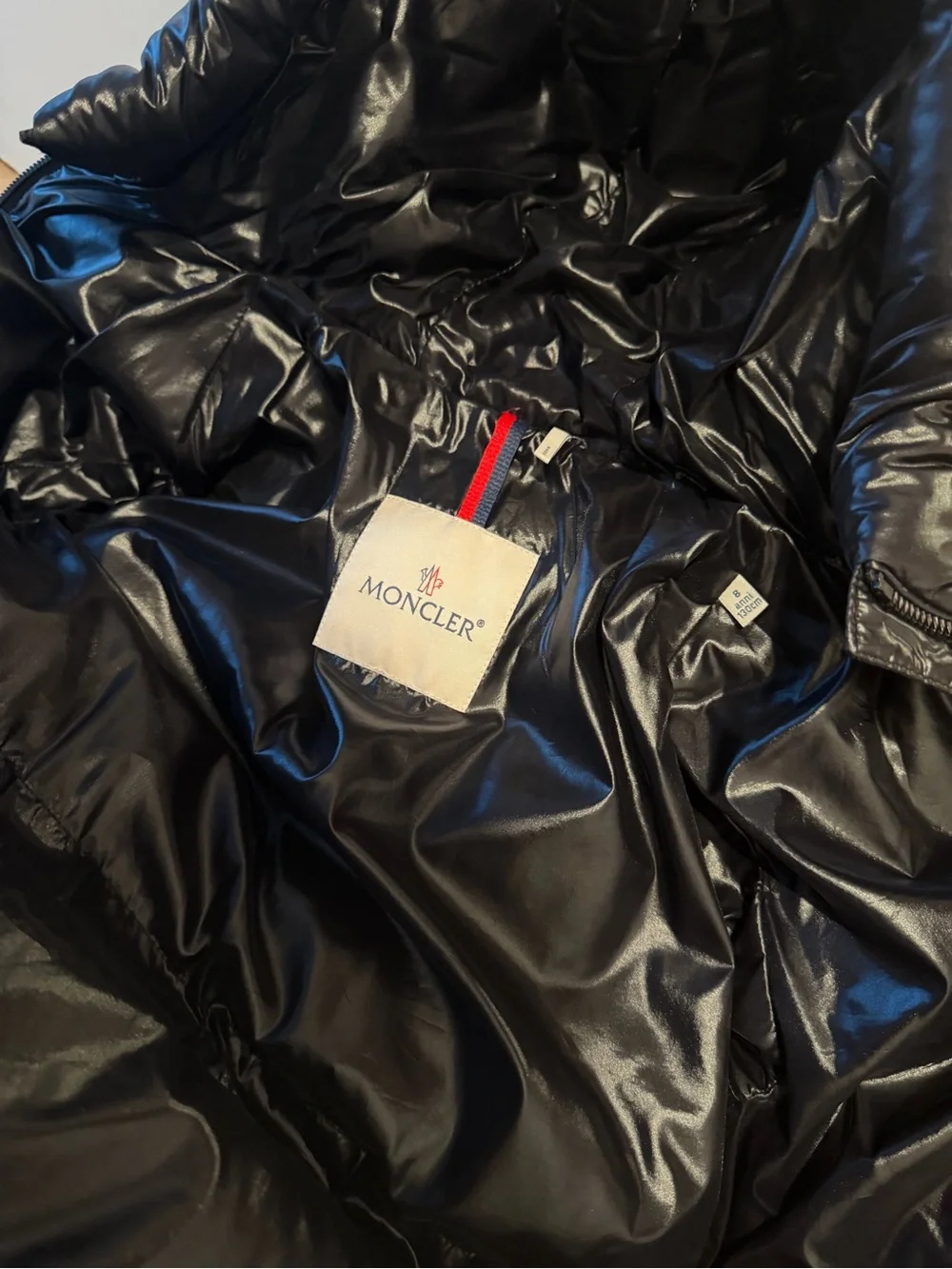 Moncler Kids Black Hooded Quilted Puffer Jacket